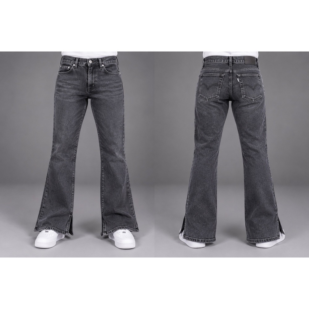 Citizens of Humanity jeans womens 24x30 Georgia High Rise Boot black slit ankles